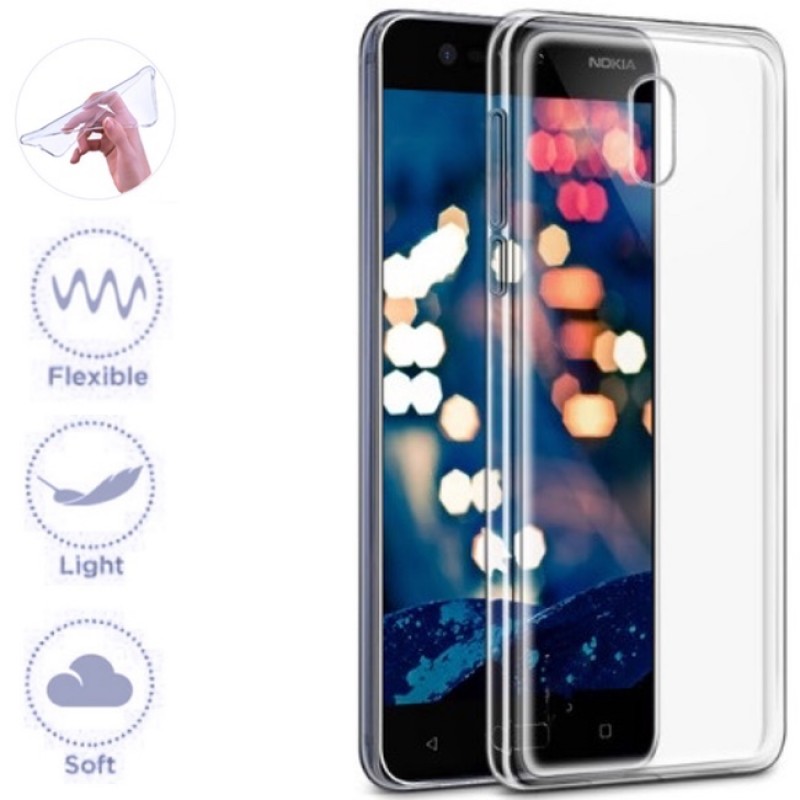 Skaidrus silikoninis-tpu dėkliukas (NOKIA 3 telefonams) Skaidrus silikoninis-tpu dėkliukas (NOKIA 3 telefonams)